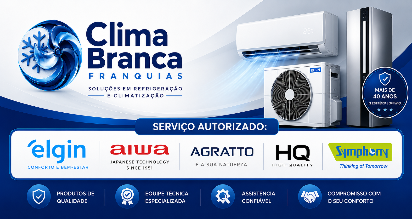 Clima Branca - Soluções em Refrigeração e Climatização - Serviço Autorizado